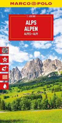 Marco Polo ~ Alps Marco Polo Map 9783575022028