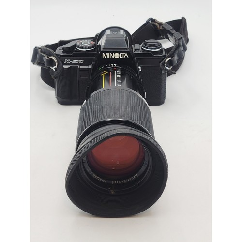 Minolta X-570 35mm Film Camera w/Vivitar Series 1 70-210 mm Lens JAPAN - Picture 23 of 24