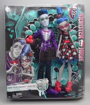 Monster High Love's Not Dead 2014 Sloman Slo Mo Ghoulia Yelps Zombie Dolls Set