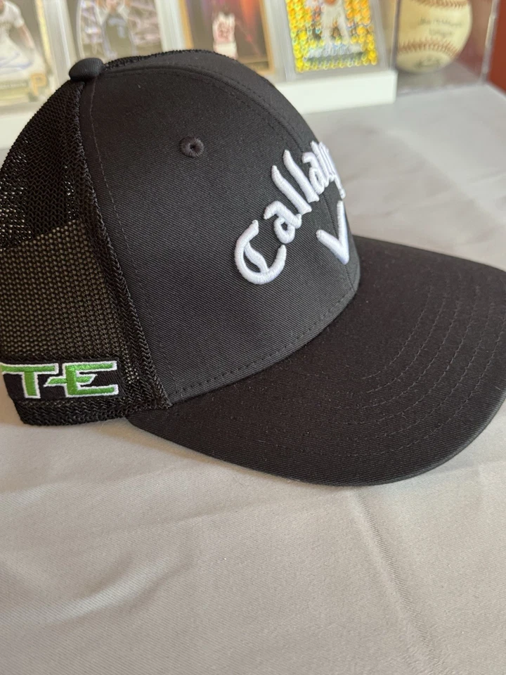 Auténtico sombrero de golf Tour Callaway - usado - ajustable - pícaro, cromo suave, odisea Foto 2 de 4