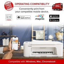 Canon PIXMA TS3722 Wireless All-In-One Printer Print Scan Copy WiFi