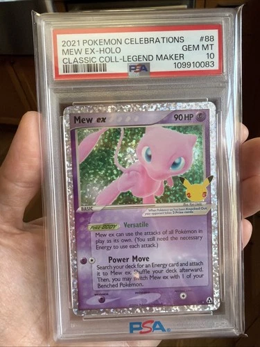 2021 POKEMON CELEBRATIONS CLASSIC COLLECTION #88 MEW EX-HOLO PSA 10 *Small Chip*