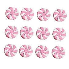 RCFINE 50pcs Christmas Candy Cane Decoration Christmas Tree 2.5 cm Pink White