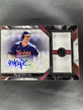 2022 Topps Museum Collection Swatches Dual Relic Auto Max Kepler /399 #SWDRA-MK