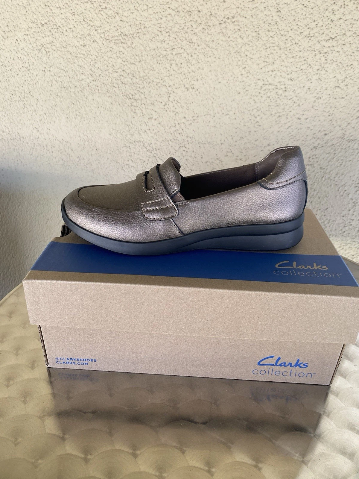 Clarks donna Ellowyn Penny metallizzato 26180091 taglia 8