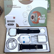 NEW X9 6 IN 1 Black Smart Watch Kit Combination Smart Watch Charging Accessories
