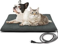 Outdoor Heated Pet Bed W/ Waterproof Cover Pet Heating Pads Dog Soft Electric