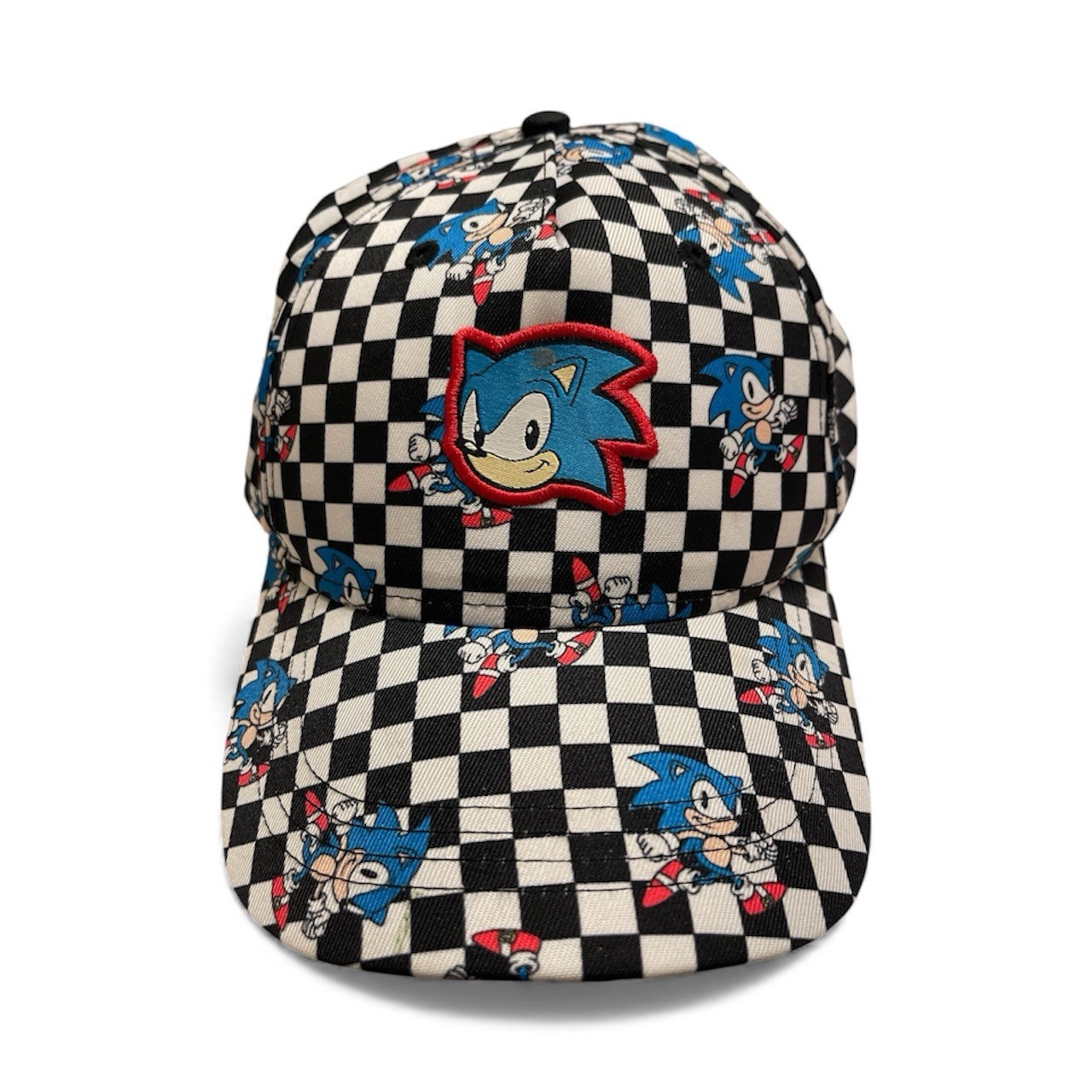 Sonic Hedgehog Checkered SnapBack Cap - image 1