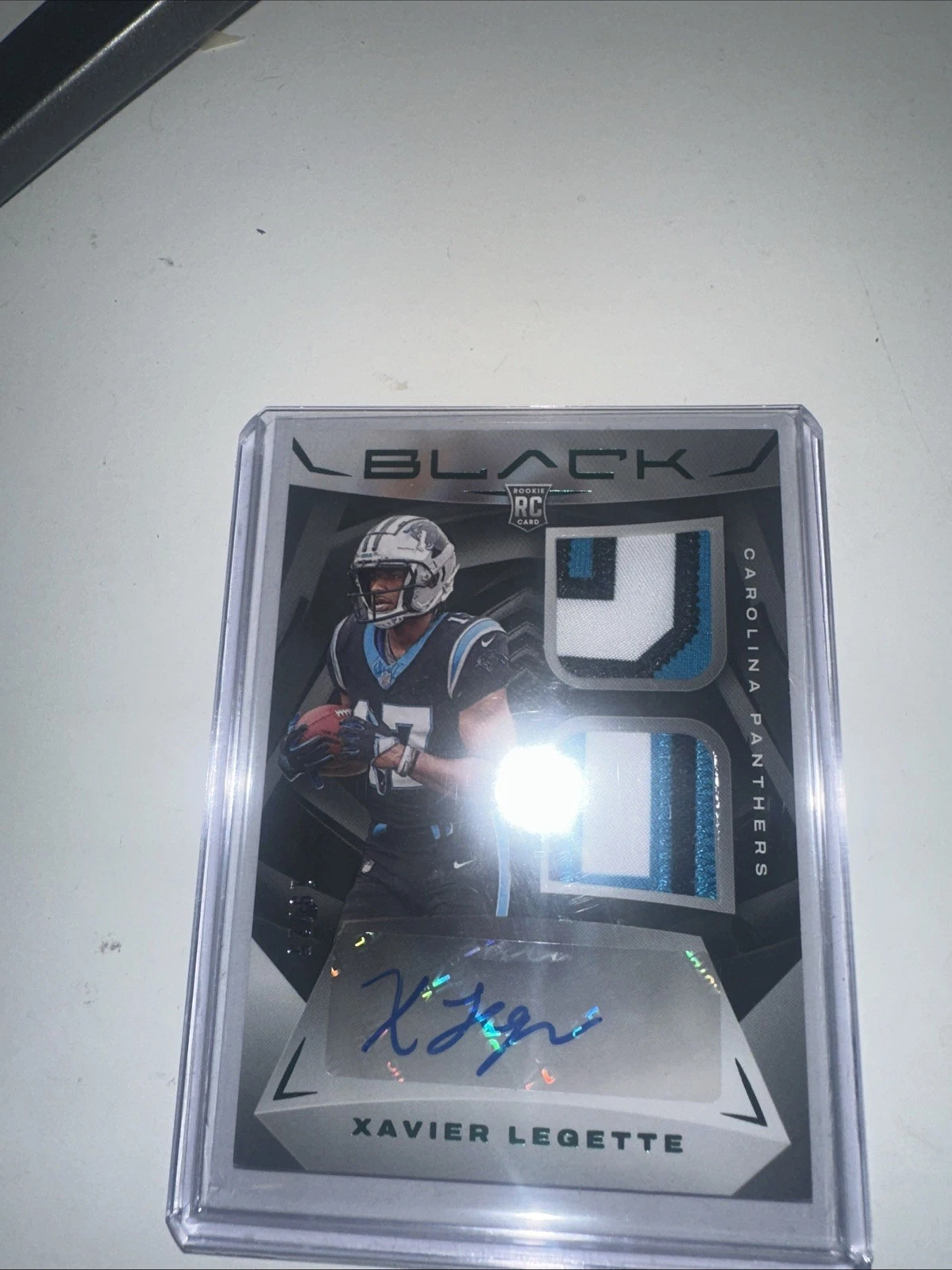 Xavier Legette Panini Black Rookie Signature Materials #RSM9 Royal