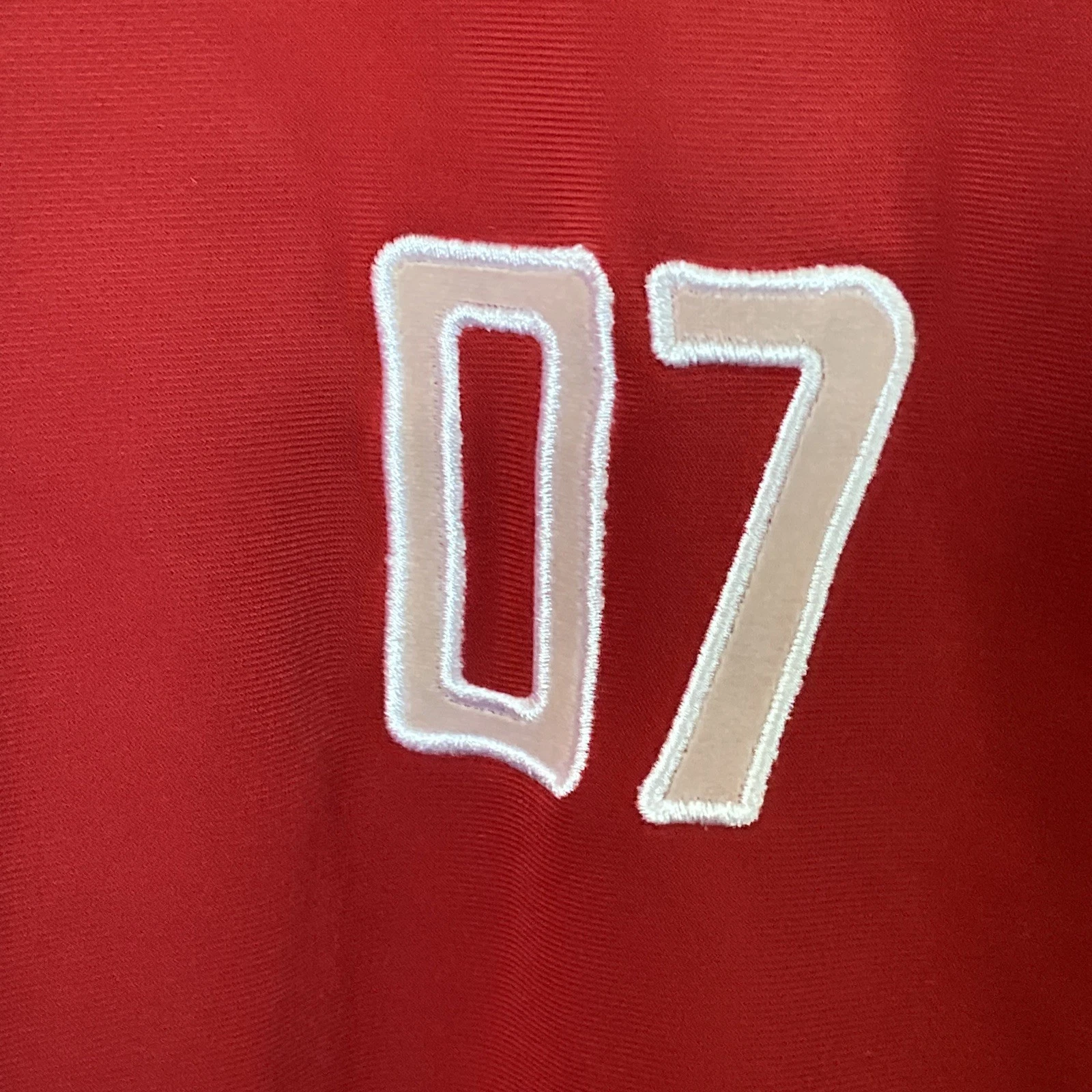 Vintage CCCP 07 Retro Style Soviet Union Warm Up Jacket Red Size XL - product detail image 4