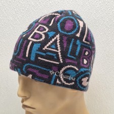 Columbia Youth Urbanization Mix Reversible Beanie Hat Size L / XL Purple Blue