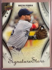 2009 Upper Deck Signature Stars #40 Dustin Pedroia Card Boston Red Sox