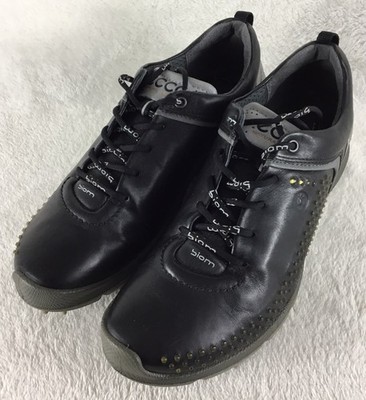 Ecco Golf Shoes Women's 40 | 9-9.5 BIOM G2 Free Black Steel Gray Soft Spikes