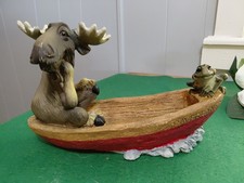 Big Sky Carvers Mountain Mooses Phyllis Driscoll DayDreamer Boat" 2005 Moose