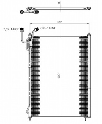 Kondensator Klimaanlage Klimakühler Aluminium Easy Fit
