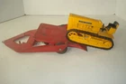 TONKA PICKUP TRUCK TILT RV BOAT TRAILER 136 TRUCK & JOHN DEERE CRAWLER BULLDOZER