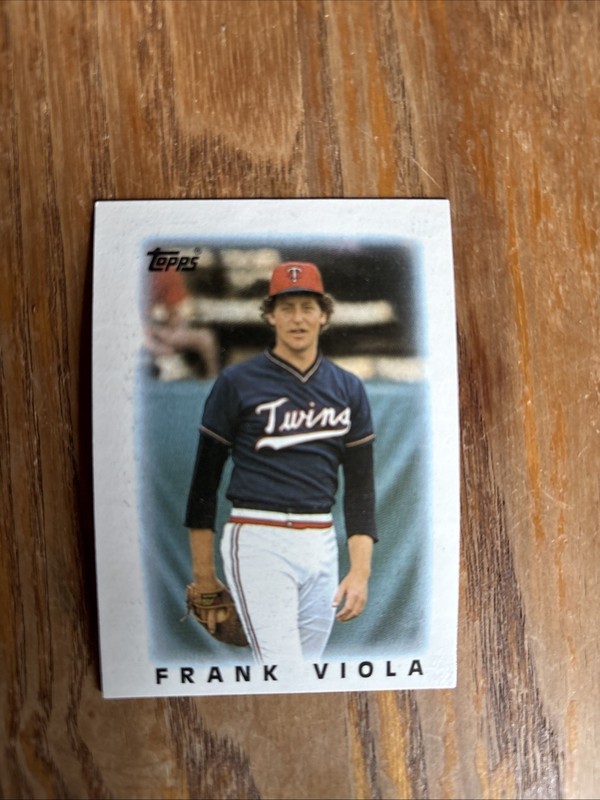 1986 Topps League Leader Minis - Frank Viola #25