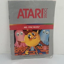 Ms. Pac-Man (Atari 2600, 1982) Only manual Bally Midway Namco