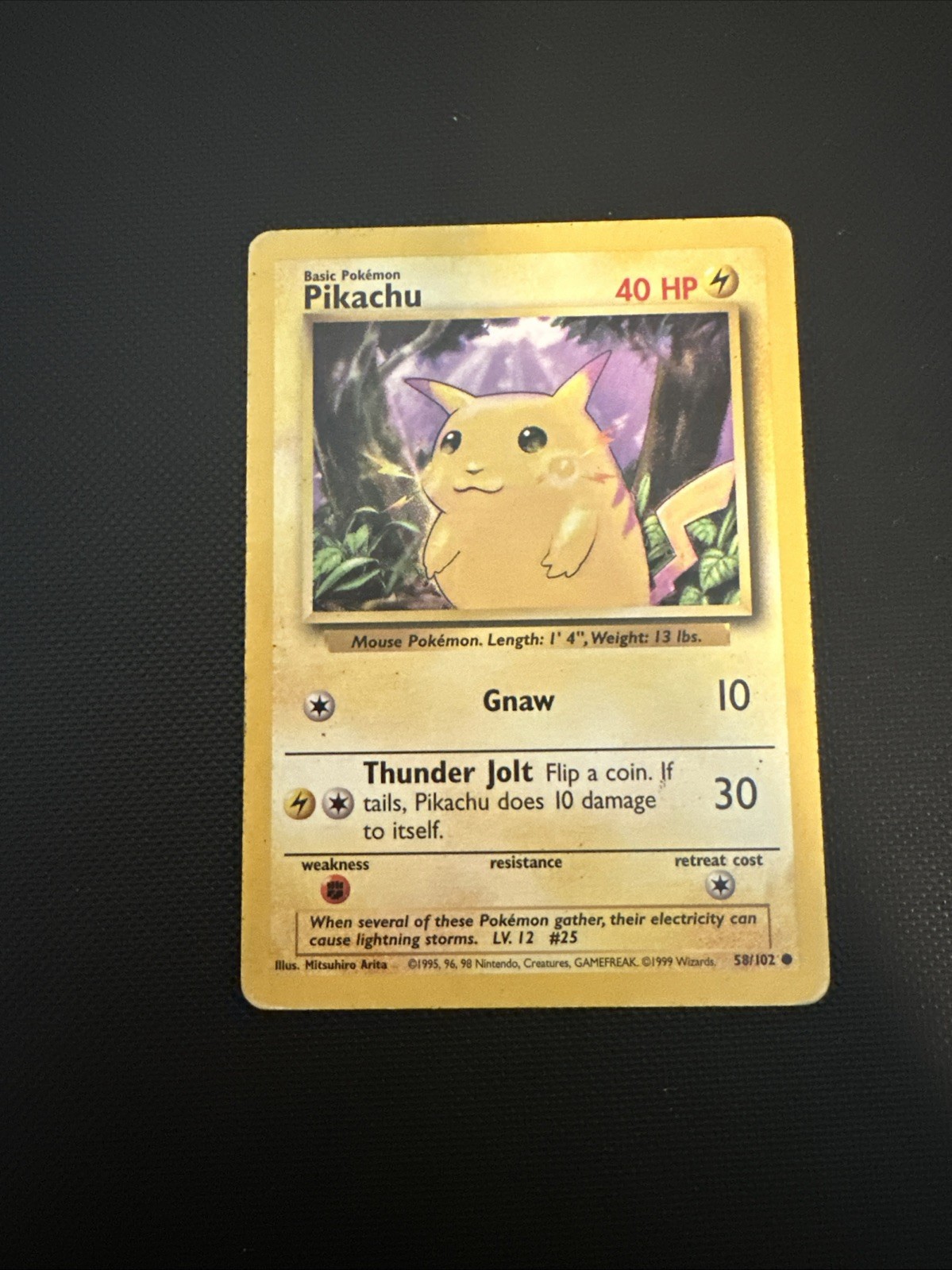 Pikachu 058/102 Base Set Regular