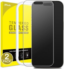 2-Pack Anti-Glare Matte Screen Protector for iPhone 15 Pro, 9H Tempered Glass