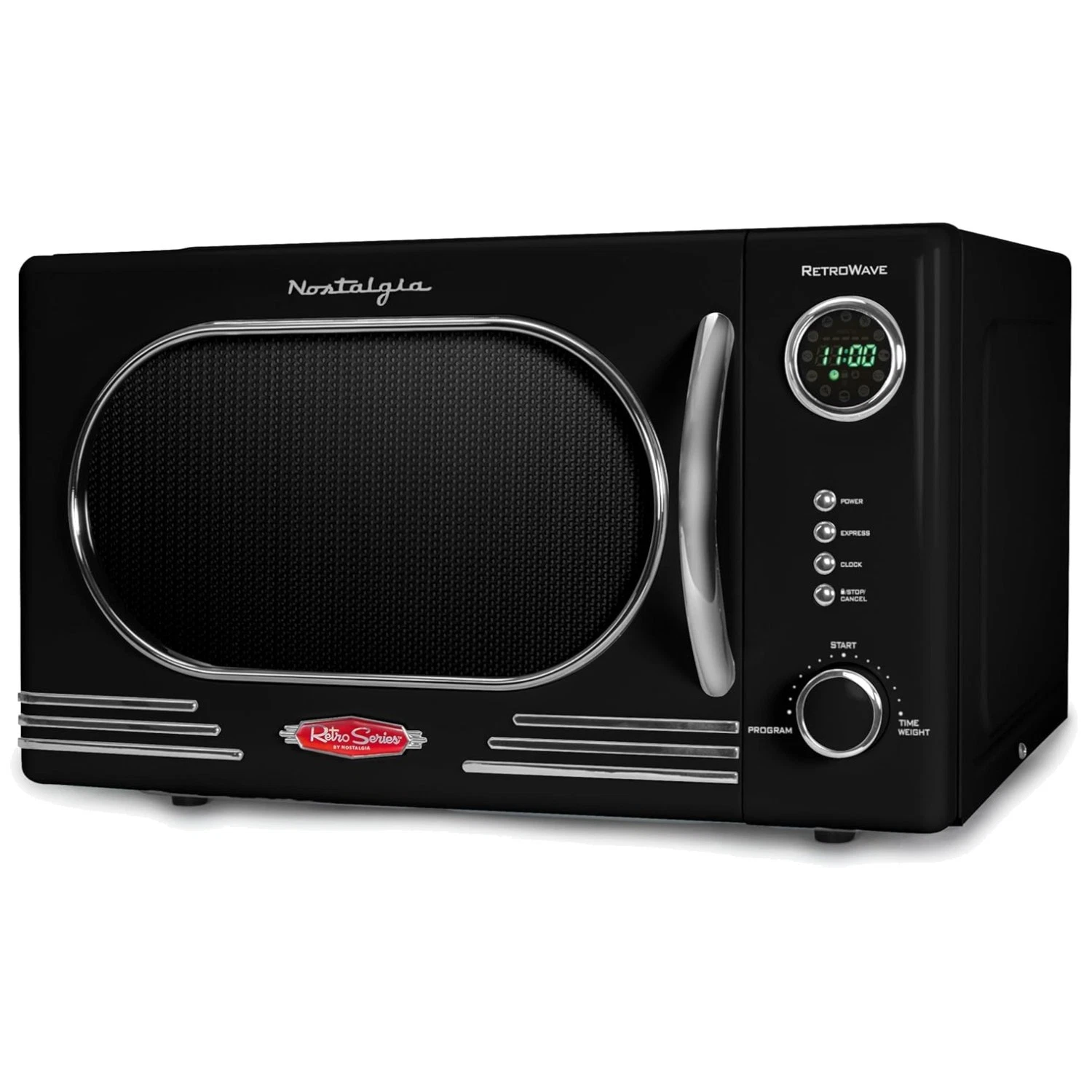 Retro Design Microwave - Easy-to-Clean Glass Turntable