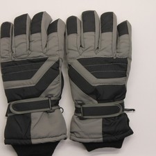 Tru Fit Gray Black Ski Winter Glove Waterproof