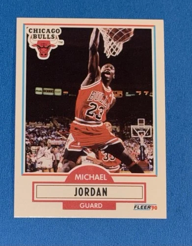1990-91 Fleer Michael Jordan Basketball Card #26 Chicago Bulls #26 NM-MINT
