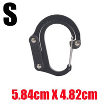 Hybrid Gear Clip Carabiner Rotating Hook Clip Non-Locking Strong Clips for Campi