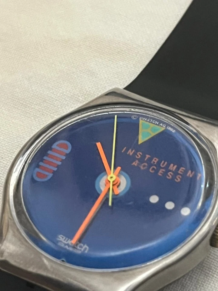 Reloj Swatch 1989 Raro Vintage Instrumento Acceso Foto 2 de 3