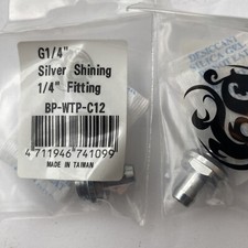 G1/4  Silver Shining 1/4  Fitting Barb BP-WTP-C12