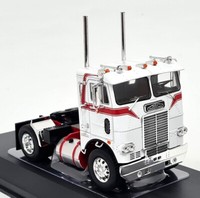 Ixo 1/43 - Freightliner Coe 1976 White / Red Diecast Scale Model Truck