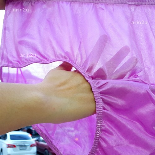 6er Pack High Waist Unterwäsche seidig Nylon Höschen Slips Gr. XL Dessous Breathab - Bild 4 von 9