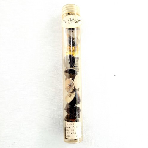 11 schwarze konkave quadratische Emaille Schaftknöpfe 1986 The Collection La Mode neu 3/8" - Bild 10 von 12