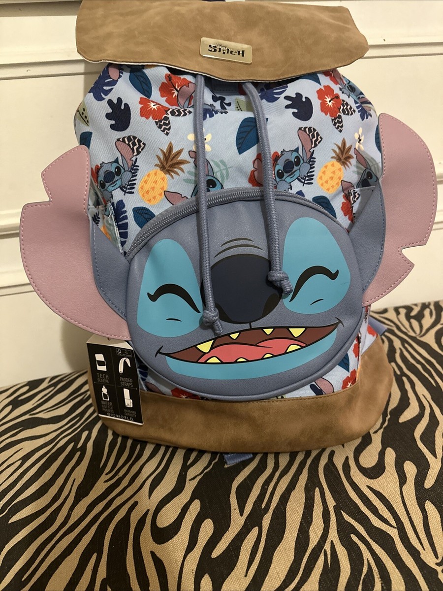 Disney Lilo & Stitch Backpack Slouch Tropical Adjustable Straps UNISEX Loungefly Disney Lilo & Stitch Tropical Slouch Backpack  main image 2