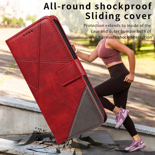 Custodia cellulare flip pelle PU case cover custodia protettiva astuccio bumper guscio portafoglio K5T - Foto 46 di 64
