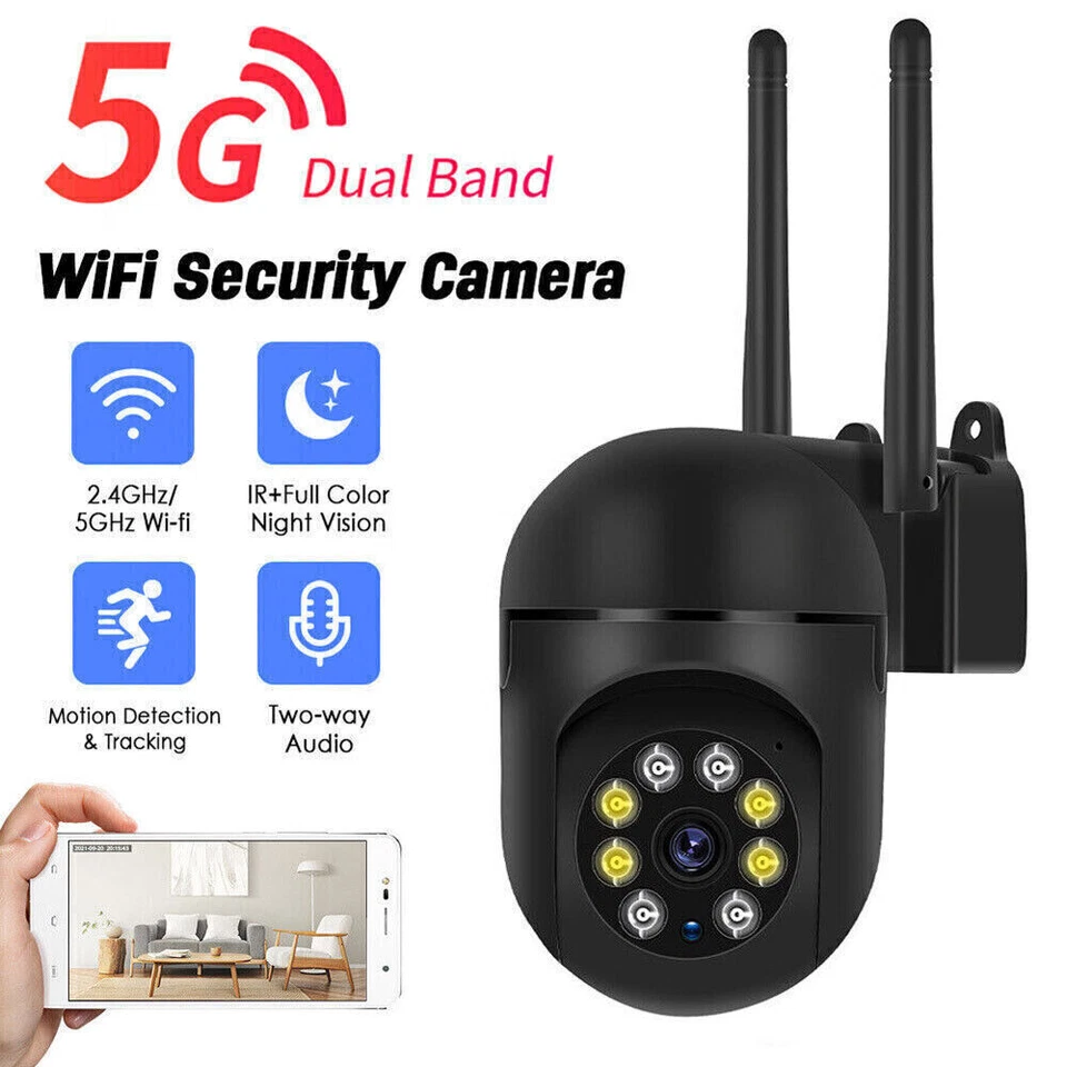 1-4X Wireless 5G WiFi Security Camera System Smart Home Audio Night Vision 1080P - Image 2 of 4
