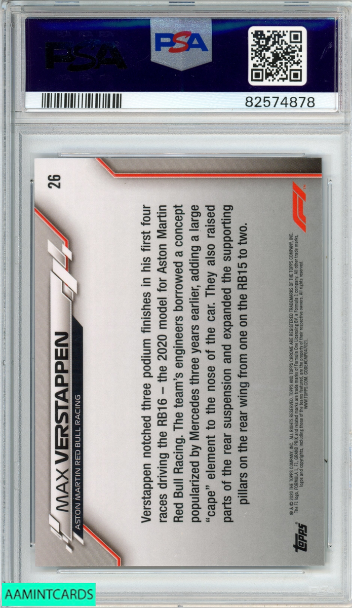 2020 Topps Chrome Sapphire Edition Formula 1 - F1 Cars Max