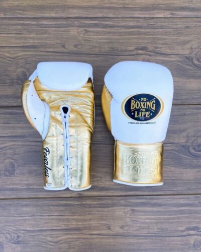 Guantoni da boxe No Boxing No Life fatti a mano in pelle di mucca | tutte le taglie - Foto 4 di 4