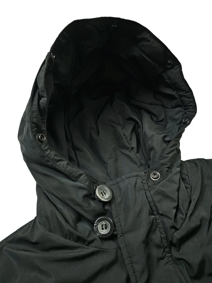 *HOT AUTHENTIC Men's DIESEL PARKA COLD WEATHER HOODED TEFLON PUFFER BLACK Coat M - Image 3 of 4