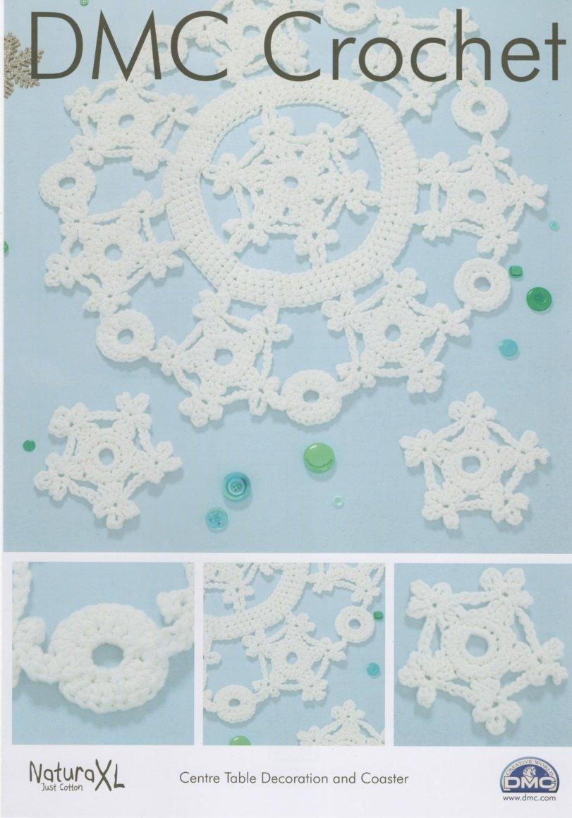 Centre Table Decoration and Coaster Crochet Pattern by DMC