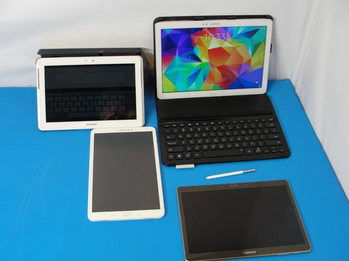 LOT of 4 Samsung Tablet: Galaxy Note Pro 12.2 SM-P900, Tab 2, SM-T580, SM-800 - Afbeelding 1 van 21