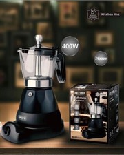 Caffettiera moka elettrica 400 w macchina caffe’ capacita 3 tazze