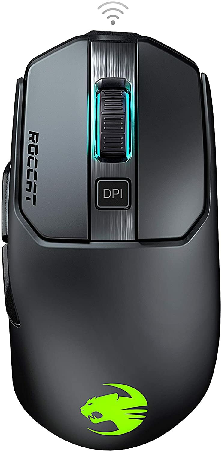 Souris optique Roccat Kain 200 Aimo sans fil de type gamer avec batterie rechargeable