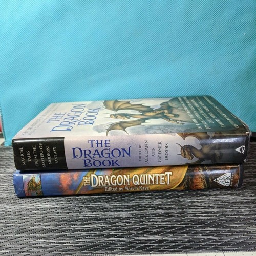 2 Book Lot -short stories about Dragons 'Dragon Quintet and 'Book of Dragons