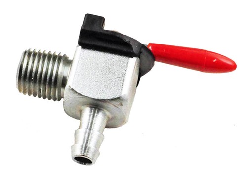 1/4" NPT Mini Fuel Valve Petcock For Harley & Custom Motorcycle Gas Tanks - Bild 2 von 3