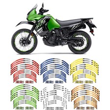Calcomanía adhesiva reflectante para llantas de rueda Kawasaki KLR650 KLR 650 1987-2024