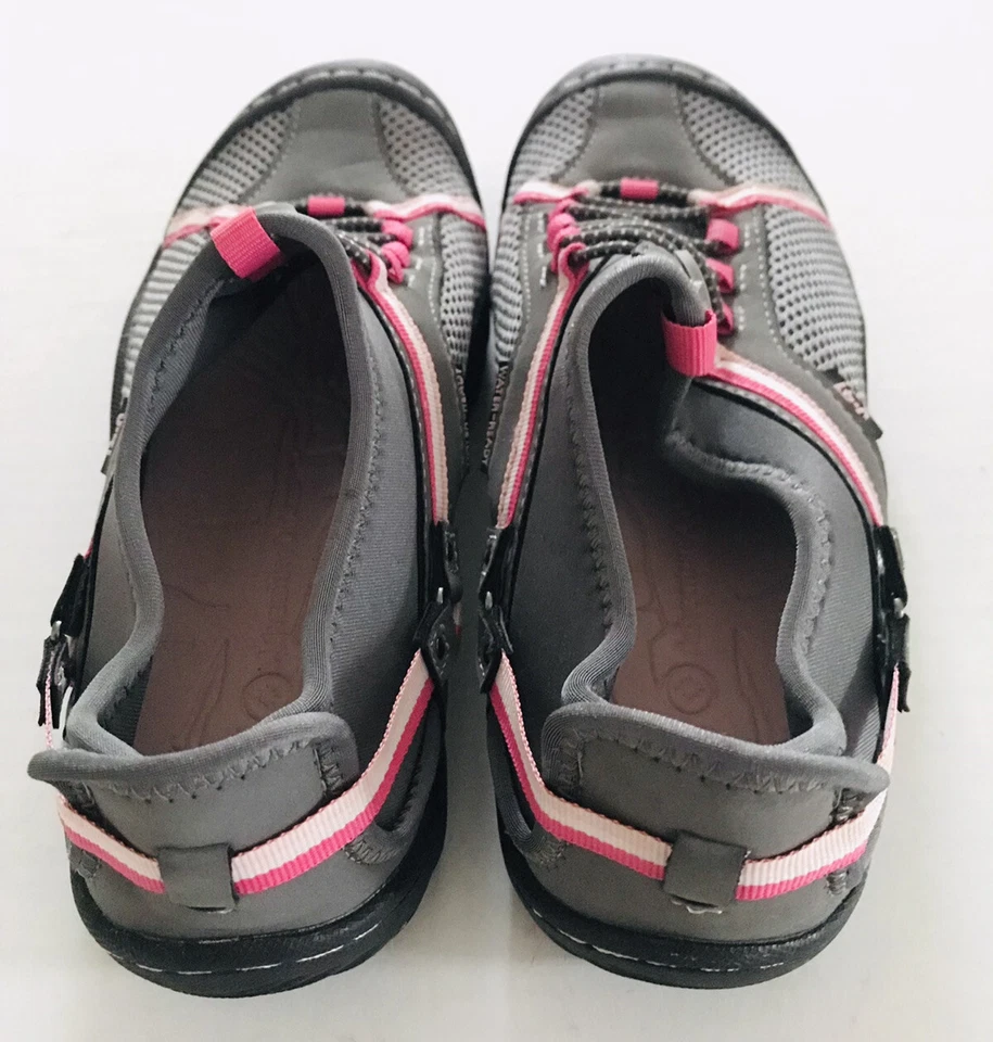 Zapatillas deportivas de aventura con cordones para mujer J-41 talla 6,5 M grises Foto 4 de 4