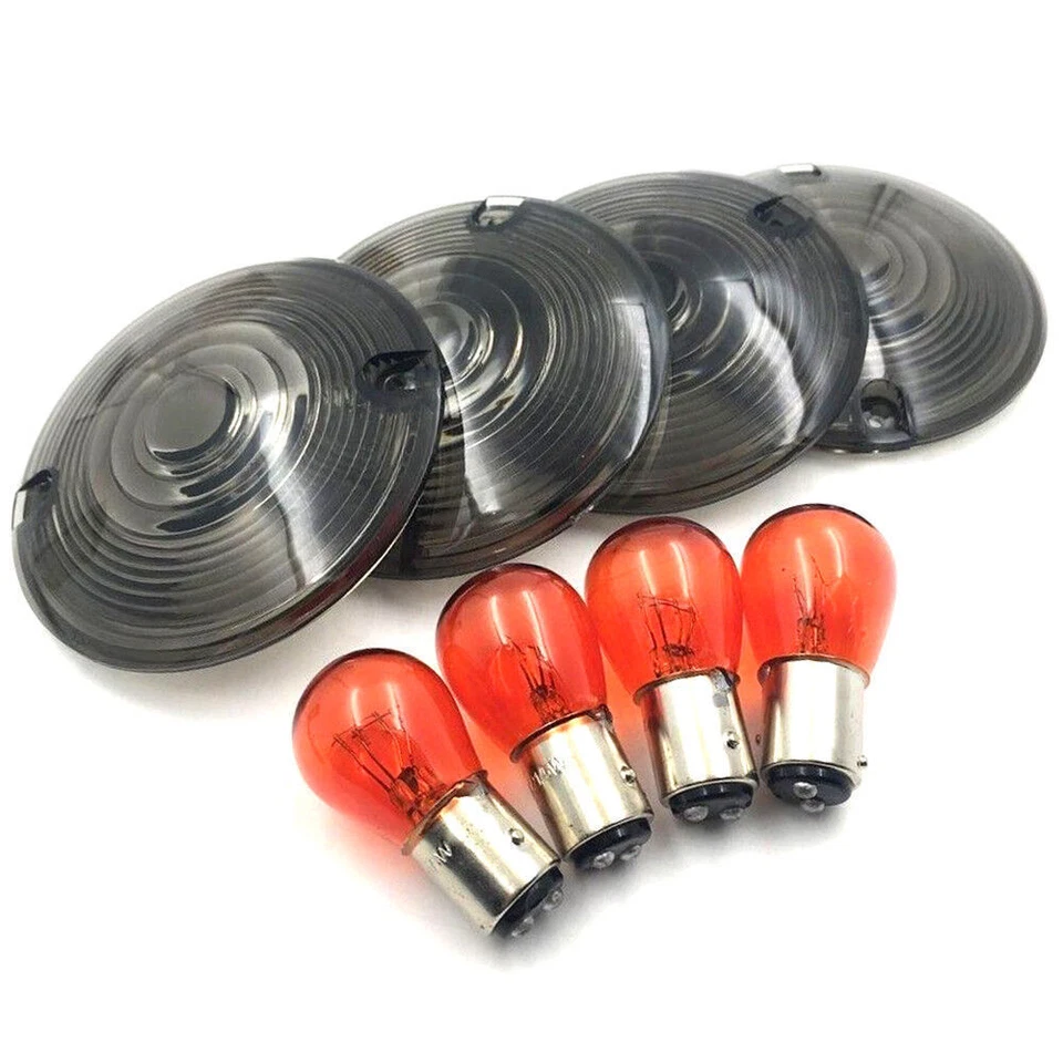 Turn Signal Lens Fit Harley Davidson Electra Glides Road King Smoke Hot Sell USA Foto 2 de 4