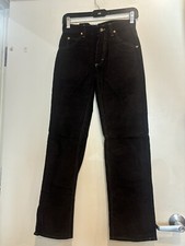 VINTAGE DEADSTOCK NWT LEE RIDERS CORDUROY VERY DARK BROWN/BLACK PANTS SIZE 28x30