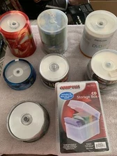 Lot Of Over 400 Blank DVD-R Discs & CD-R + MORE
